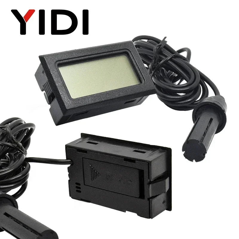 Mini LCD Digital Thermometer Hygrometer | Dual Probe Temperature Humidity Monitor lifestyle view