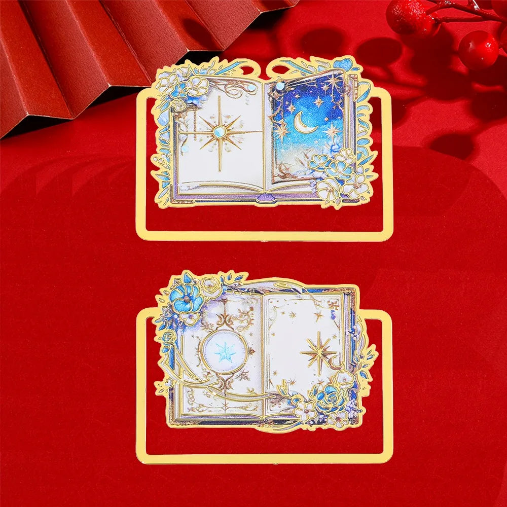 Magic Knight Crescent Moon Bookmark Enchanting Themed Page Holder for Women Readers Perf detail view