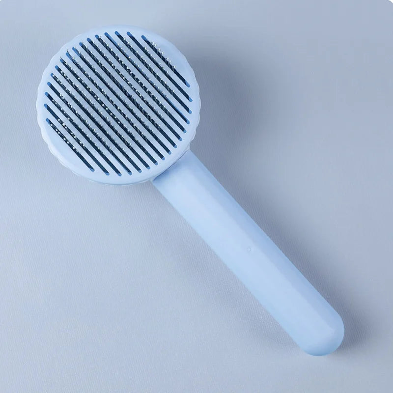Pet Deshedding Comb | Self Cleaning Needle Brush for Dogs and Cats alternate view