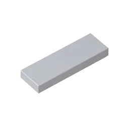 Gobricks GDS-562 Tile 1 x 3 Building Blocks | Compatible with Lego 63864 detail view