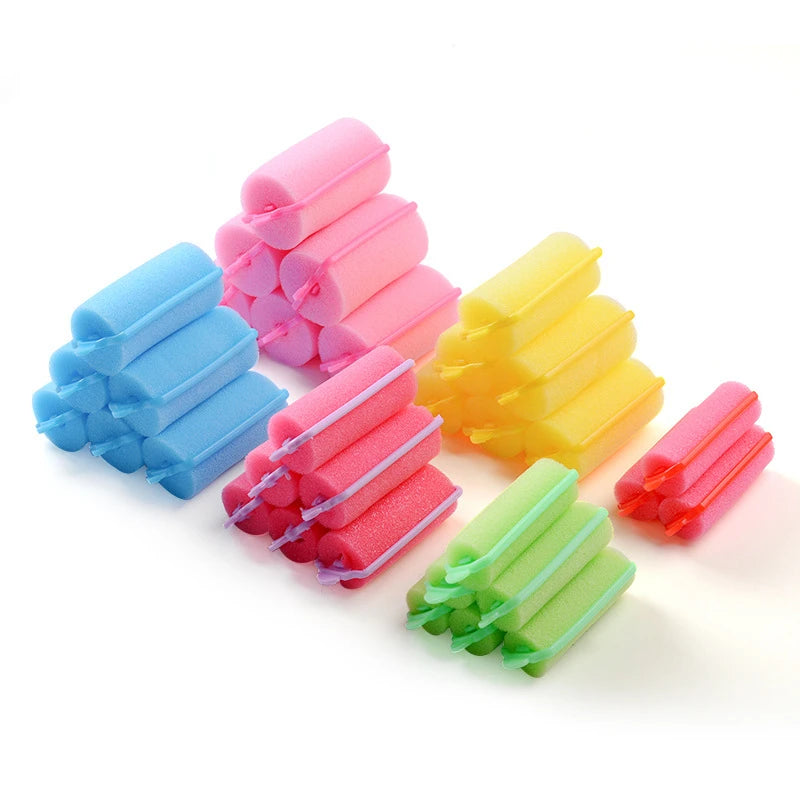 Soft Sponge Foam Cushion Hair Rollers | DIY Home Hair Styling Kit detail view