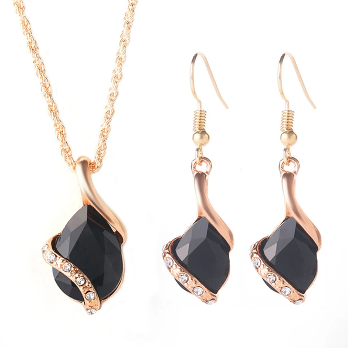 Fashion Silver Color Necklace Earrings Cubic Zirconia Jewelry Sets Elegant Crystal Zi alternate view