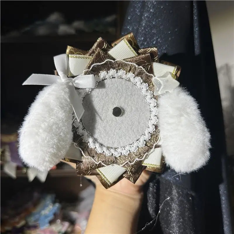 Cute Dog Badge Decor Base, Small Collection Itabag Ornament, Badge Accessory, 2D Anim lifestyle view