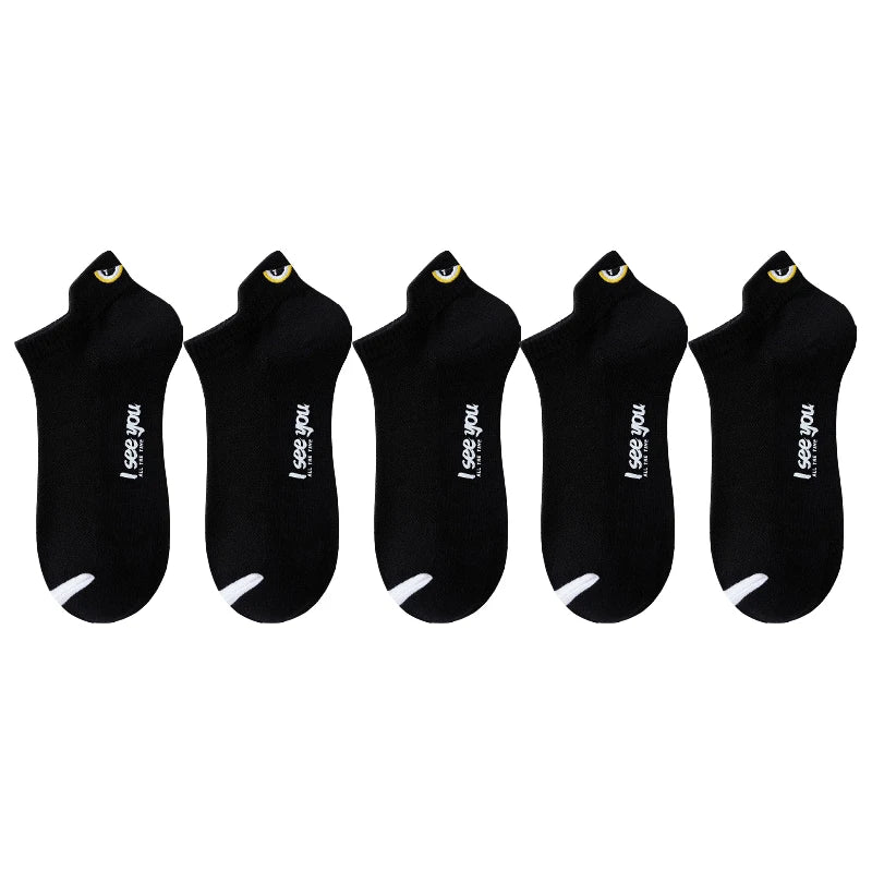 5/10 Pairs Man Short Socks Ankle Boat Socks Breathable Casual Athletic Socks Women Su alternate view
