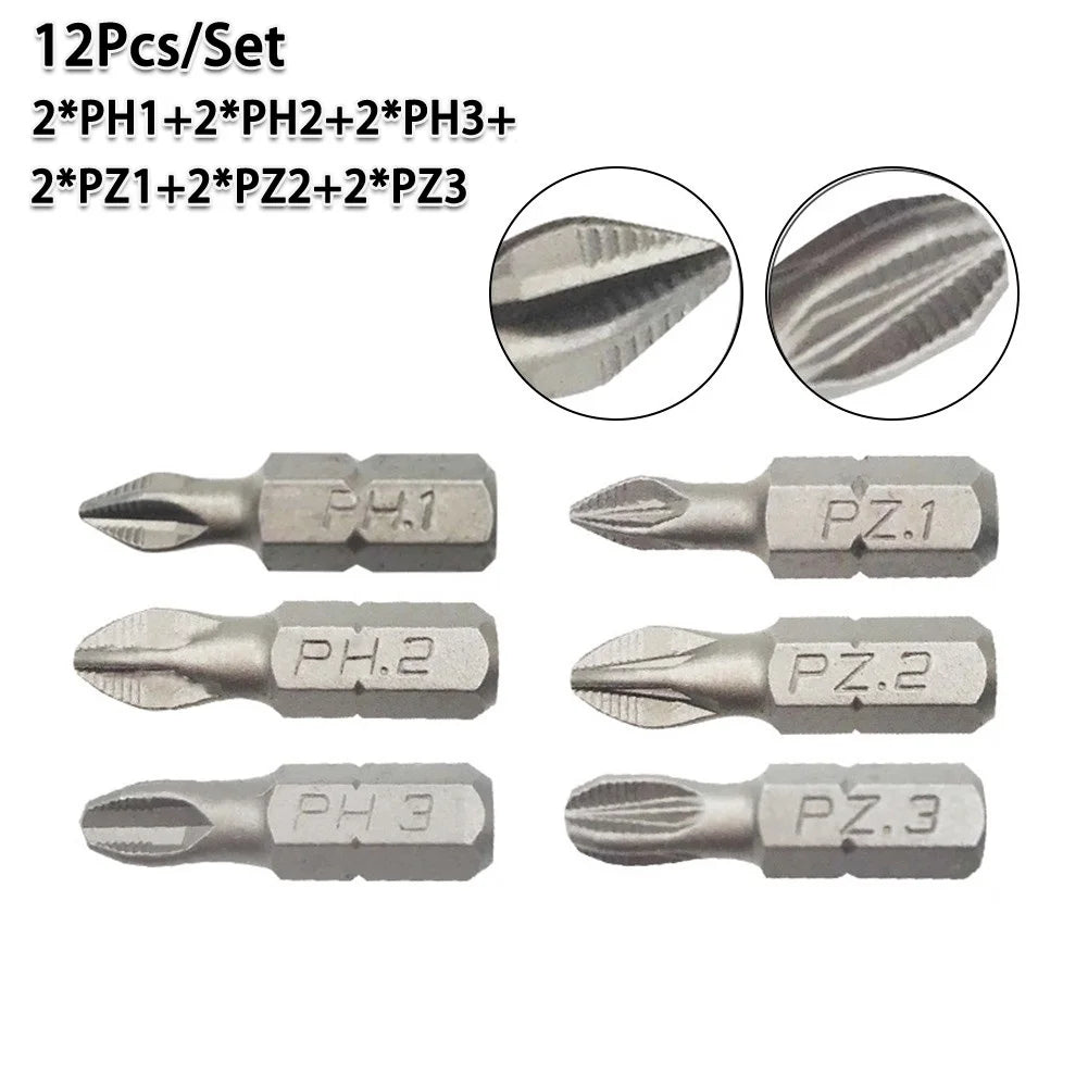 25mm Cross Bits Set | Hex Shanked Anti-Slip Magnetic Screwdriver Bits lifestyle view
