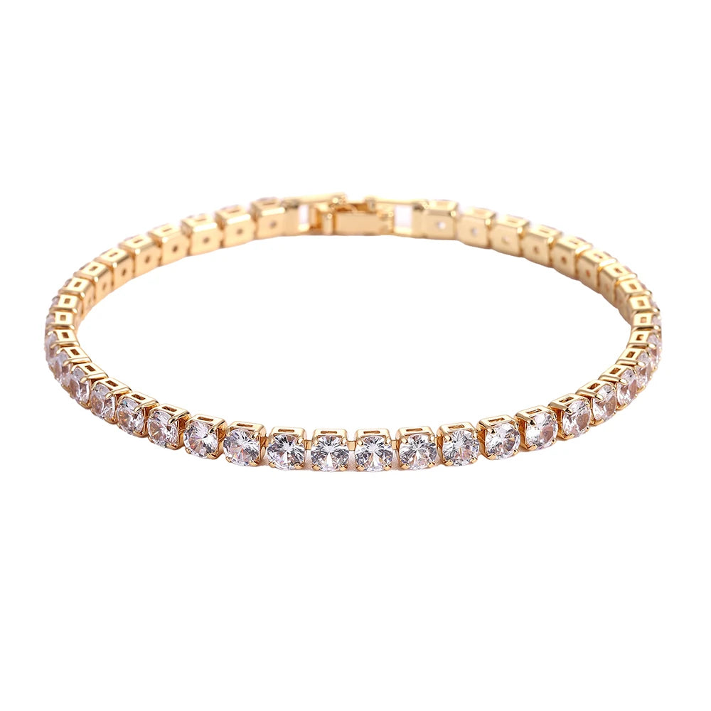 4mm Micro-inlaid Zircon Tennis Bracelet for Women 2025 New Men Bracelet Homme Jewelry alternate view
