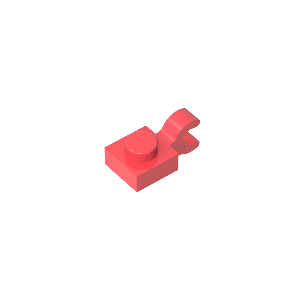 Gobricks GDS-813 1x1 Plate with Vertical Holder | Compatible with Lego 6019 and 61252 close-up view