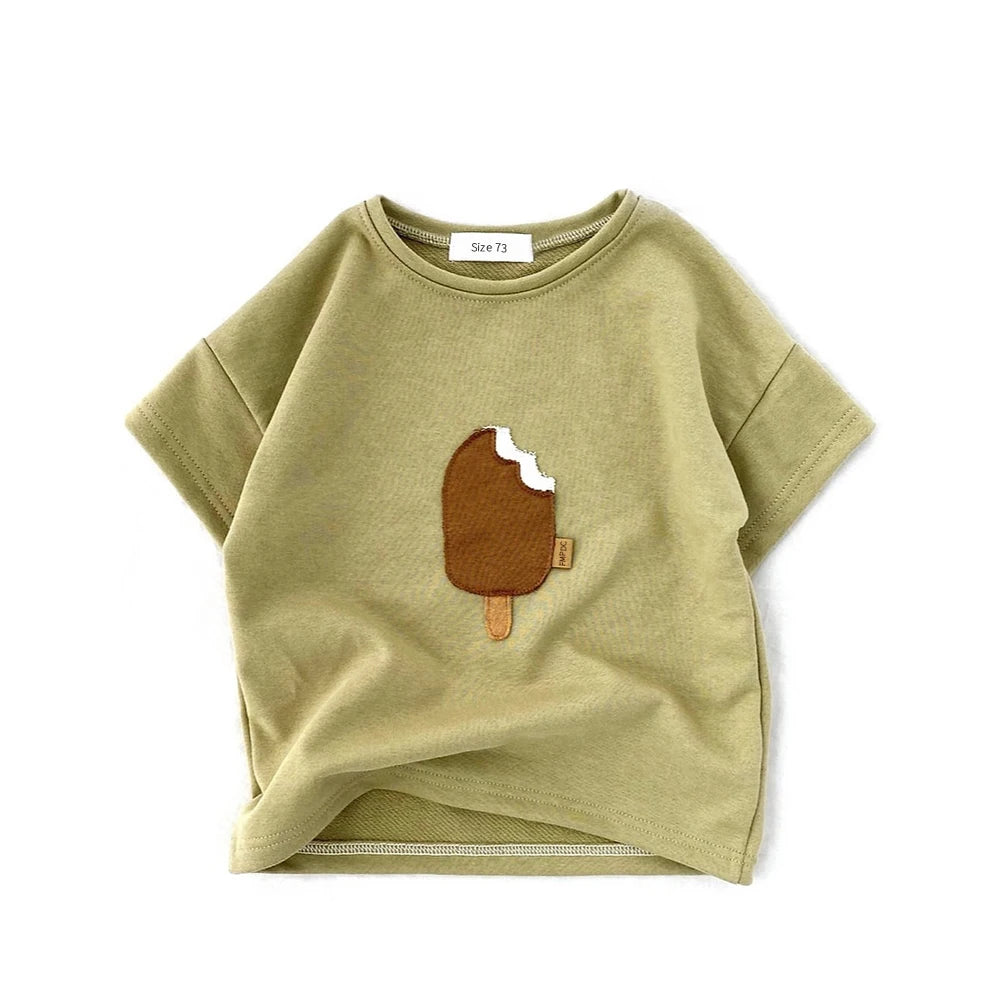Baby Animal Print Cotton T-Shirt | Short Sleeve Top for Toddlers alternate view