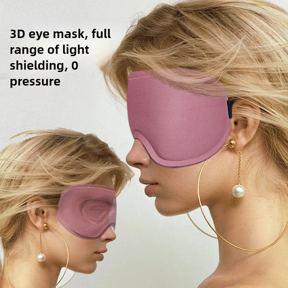 Travel 3D Sleeping Mask | Blockout Light Sleep Aid with Memory Foam lifestyle view