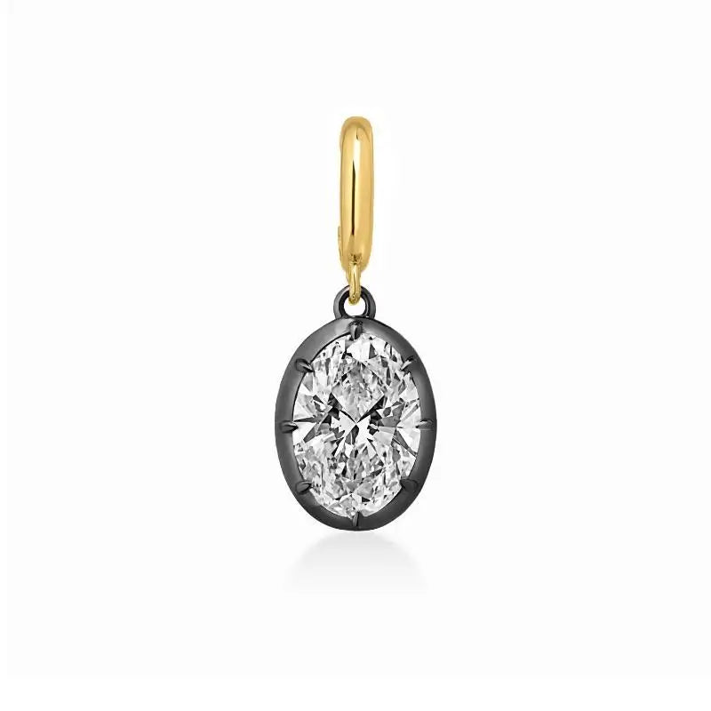 Minimalist Women's Geometric White Zircon Necklace Thin Bead Chain Pendant Non-fading lifestyle view