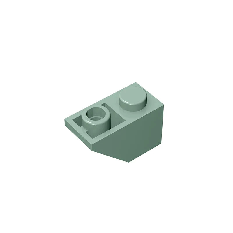 Gobricks GDS-597 Slope, Inverted 45 2x1 | Compatible Building Block for DIY close-up view