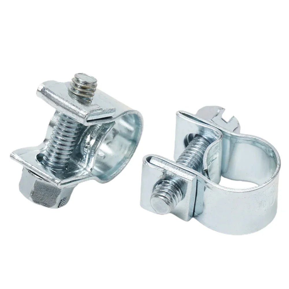 10pcs Stainless Steel Hose Clamp Set | Multipurpose Fuel Line and Water Pipe Clips lifestyle view
