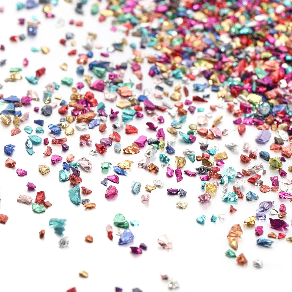 30g/Box Crushed Glass Stones Resin Filling Irregular Broken Stone for DIY Epoxy Resin Mo detail view