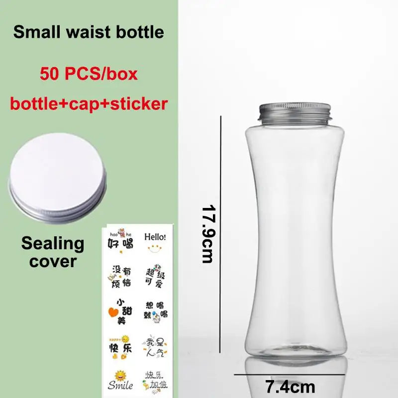 DIY Drink Shaker Bottle 1 Portable Transparent Plastic Bottle for Making Custom Milk alternate view