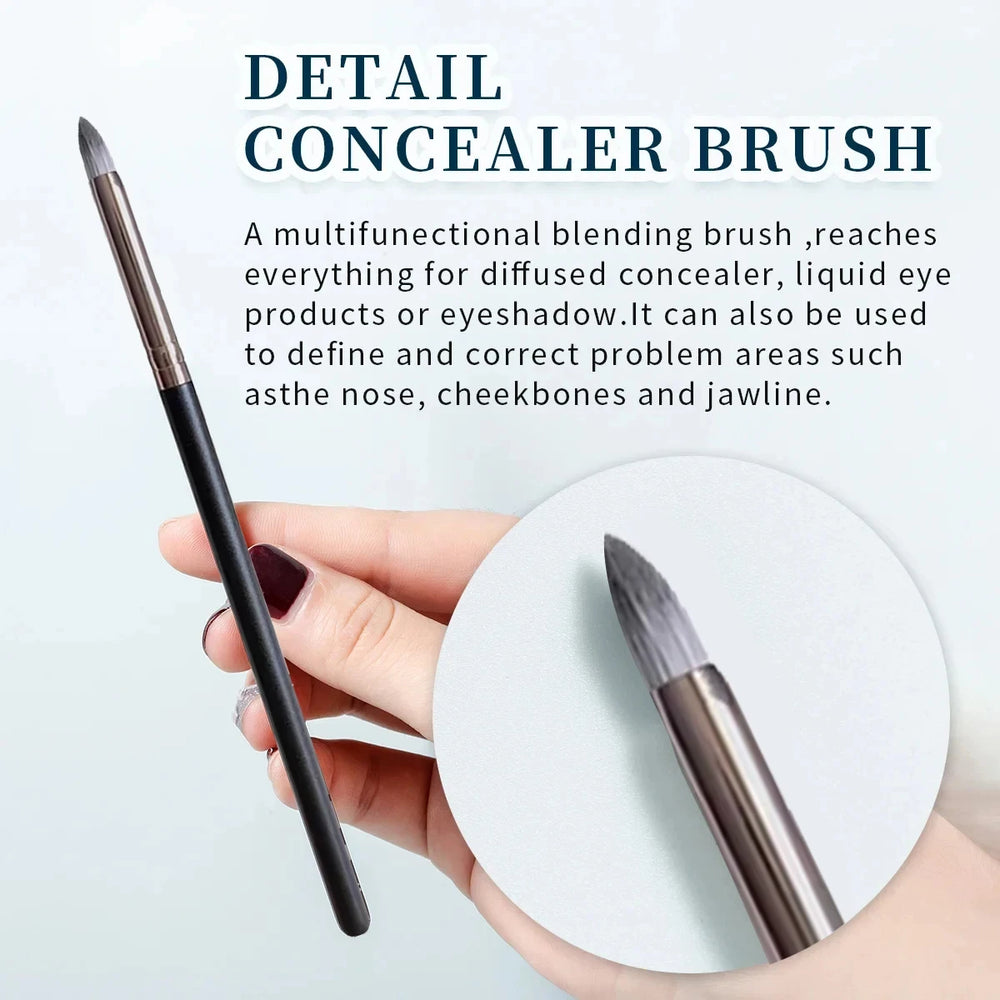 Upgraded Crescent Design Foundation Makeup Brush Ultra-thin Smooth Application Liquid alternate view