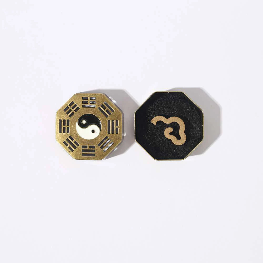 Mini Eight Diagrams Incense Stove | Metal Indoor Incense Burner Tray additional angle