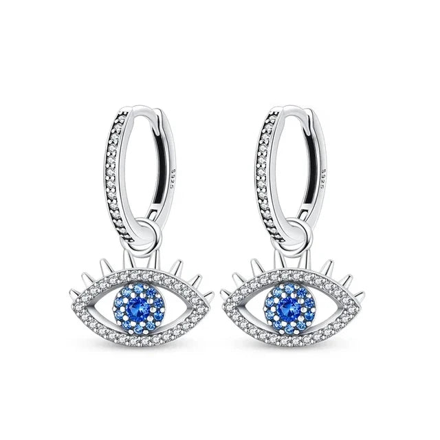 925 Sterling Silver Cherry Butterfly Shining Zircon Stud Earrings | Women's Holiday C lifestyle view