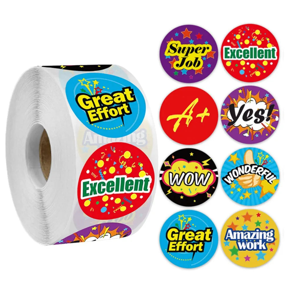 Animal Cartoon Stickers for Kids | Spanish Reward Stickers for Teachers detail view