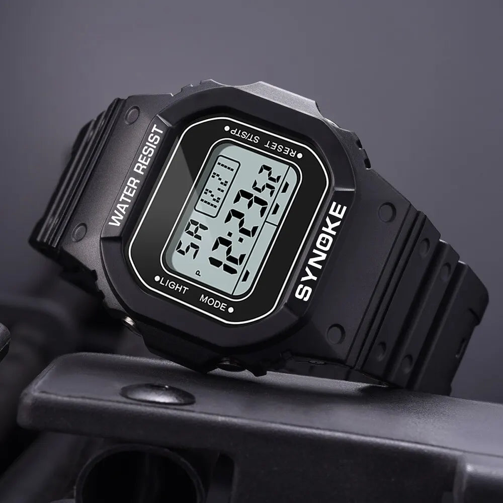 SYNOKE Outdoor Military Digital Watch For Men Fashion Retro Men Watch Sports Waterpro lifestyle view