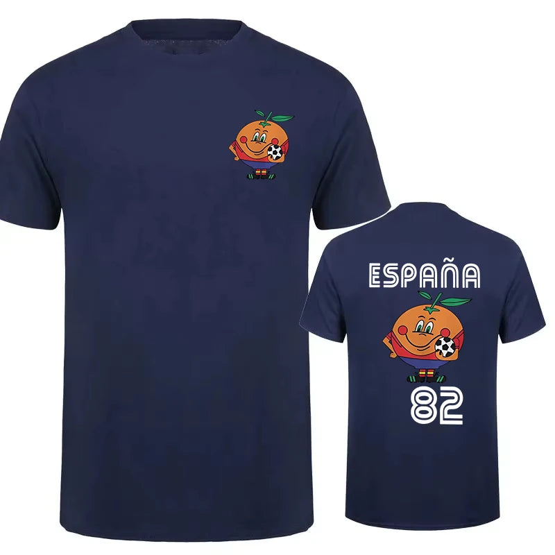 Naranjito T Shirt Men's Women's T-Shirt Crewneck Espana 82 Spain Mascot 1982 Soccer F alternate view
