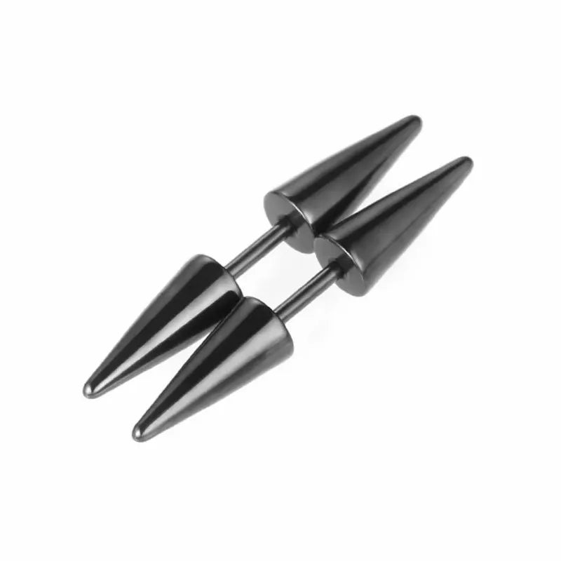1Pair Fashion 316L Stainless Steel Spike Stud Earrings for Women Men, Classic Cartilage detail view