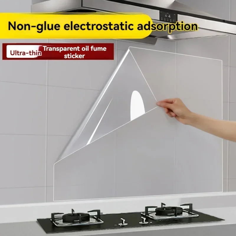 Plastic Electrostatic Wall Film | Waterproof, Oil-Proof Kitchen Tile Protector