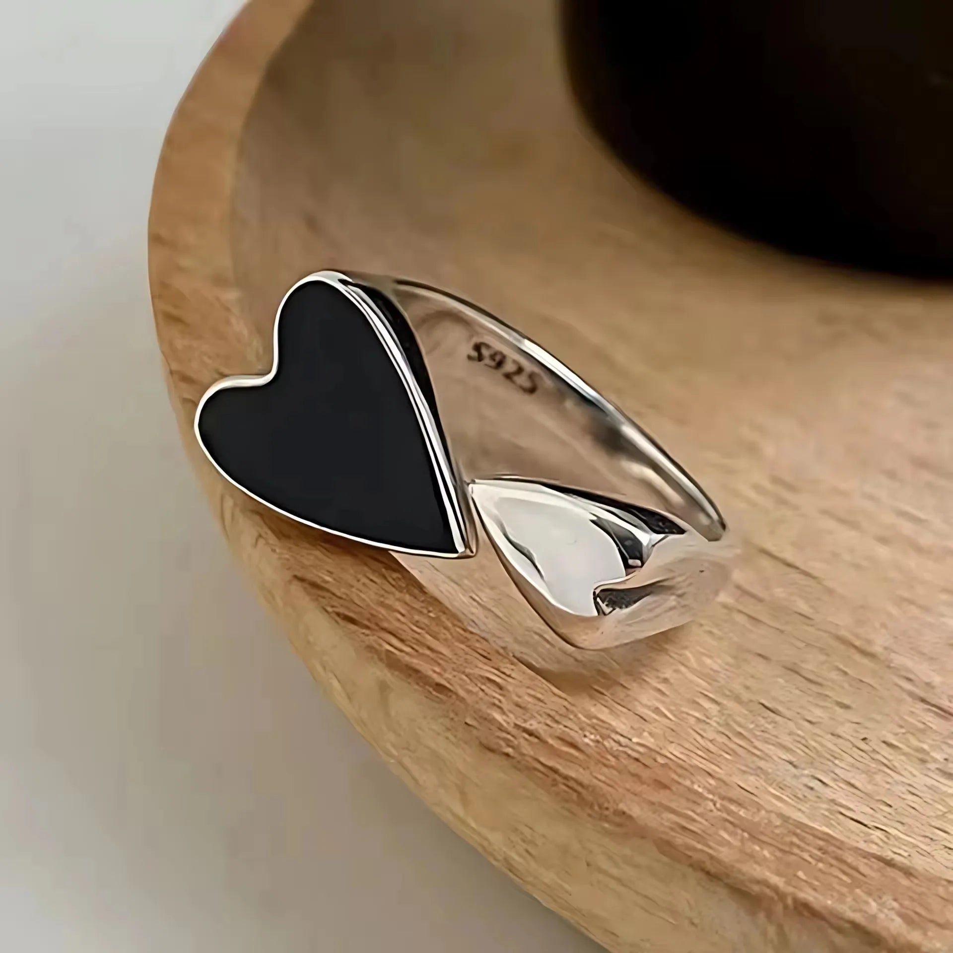 PANJBJ 925 Sterling Silve Multilayer Irregular Geometric Ring for Women Simple Charm Retro Jewelry Gift