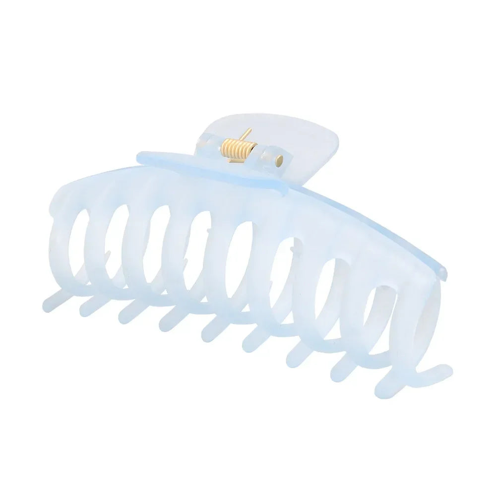 Korean Solid Large Hair Claws Elegant Frosted Acrylic Hair Clips Hairpins Barrettes Headwear for Women Girls Hair Accessories