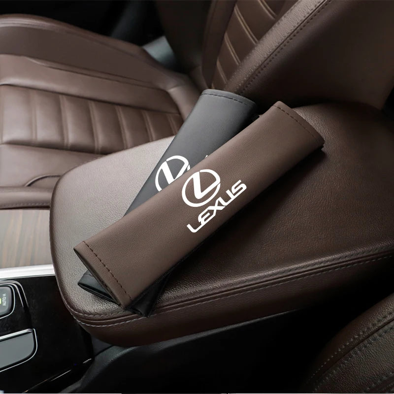Car Pu Leather Seat Belt Shoulder Protection Set | Interior Accessories for Lexus lifestyle view