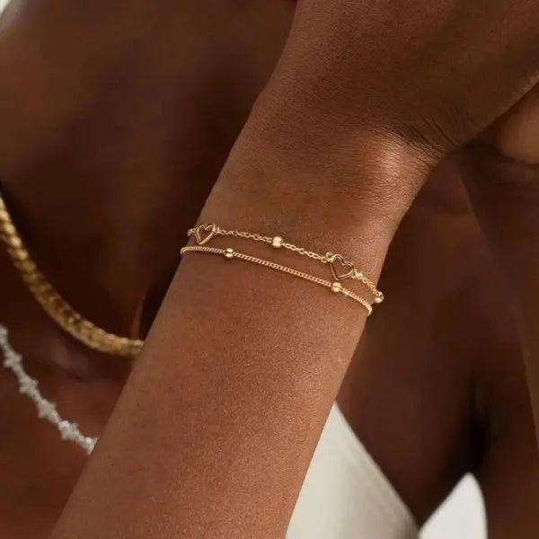 Sparkling Cherry Blossoms Butterfly Bracelet Women's Fashion Temperament Wave Moon additional angle