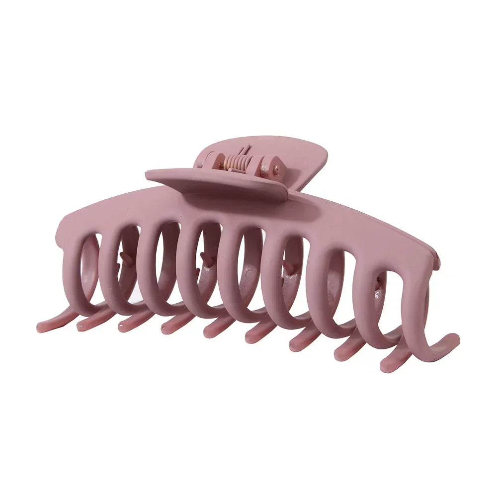 Korean Solid Large Hair Claws Elegant Frosted Acrylic Hair Clips Hairpins Barrettes Headwear for Women Girls Hair Accessories
