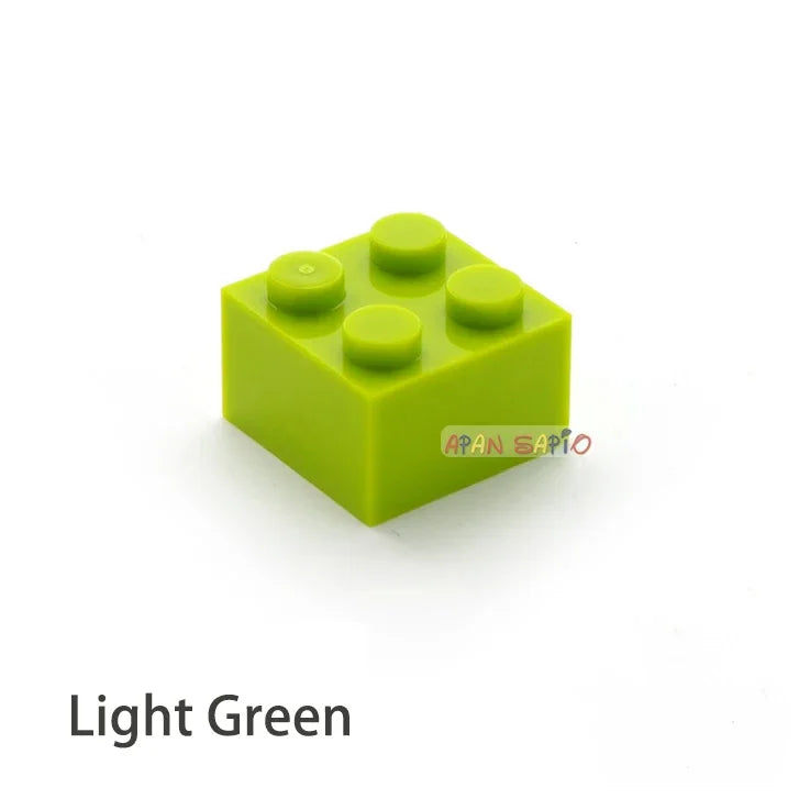 60pcs DIY Building Blocks Thick Figures Bricks 2x2 Dots | Educational Creative Toy for close-up view