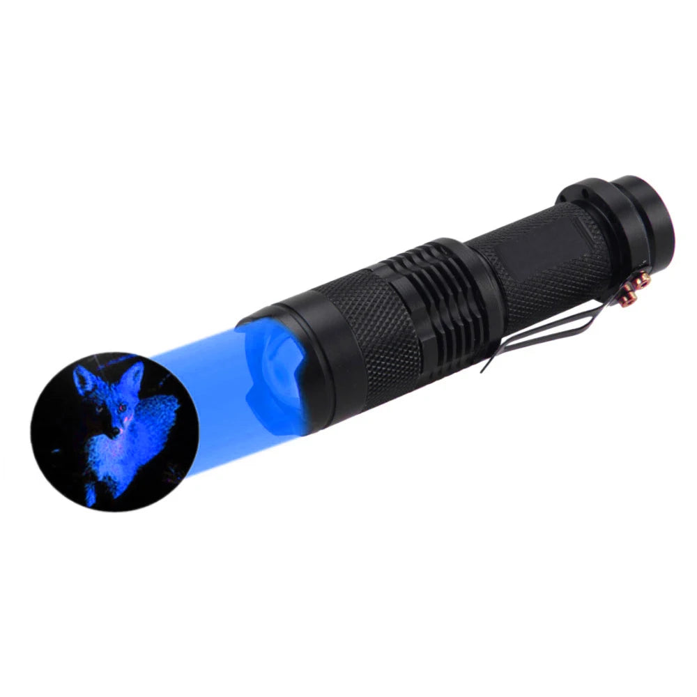 Mini LED Flashlight with 670nm Red/Blue/Green Light | Tactical Pocket Flashlight alternate view