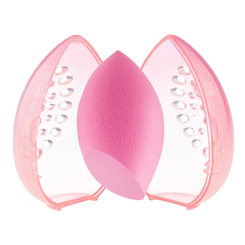 Clear Makeup Sponge Case | Transparent Beauty Blender Holder for Travel lifestyle view