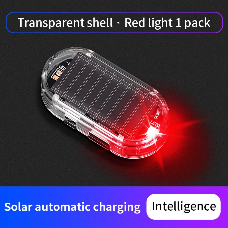 Solar Powered Car Warning Flashing Light | Interior LED Decorative Light lifestyle view
