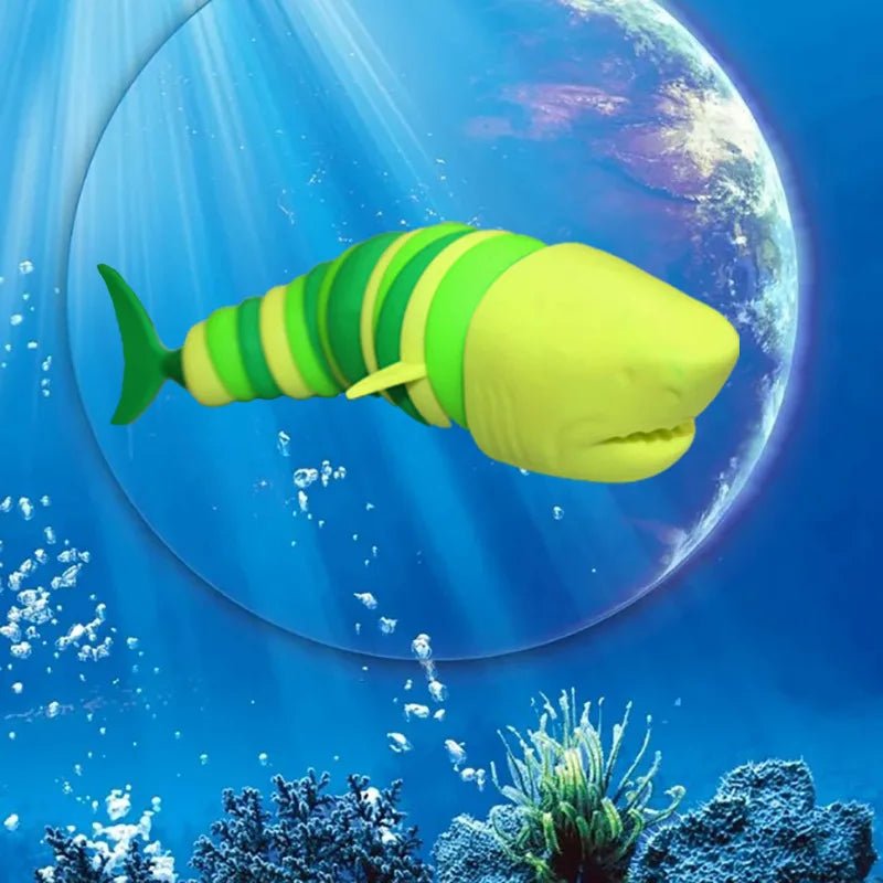 3D Articulated Shark Stress Reliever Hand Toy | Sensory Fidget Toy for Adults and Kid alternate view