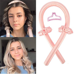 Heatless Curling Rod Headband No Heat Silk Curls Ribbon Hair Rollers Sleeping Soft Headb detail view