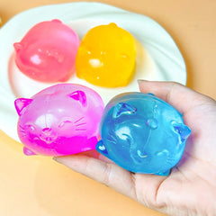 Mini Cute Cat Maltose Squishy Toys | Slow Rise Stress Relief Ball close-up view