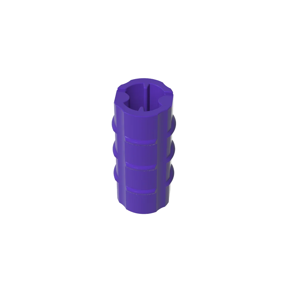 Gobricks Cross Axle Extension M 3 Ribs | Compatible Technical Building Block Connector detail view