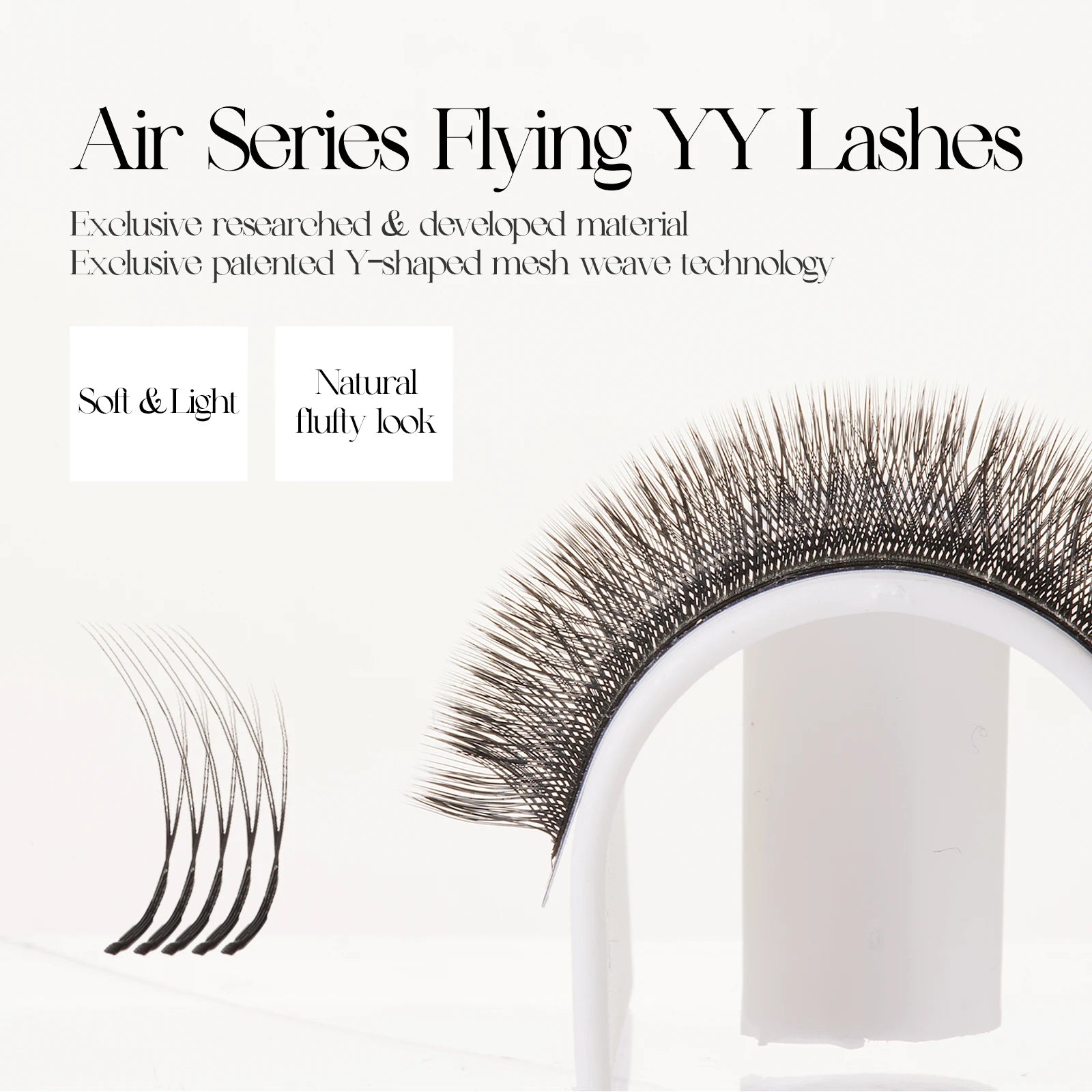 DeceMars Camellia YY Eyelash Extensions | 3D to 6D Flying Eyelash Kit lifestyle view
