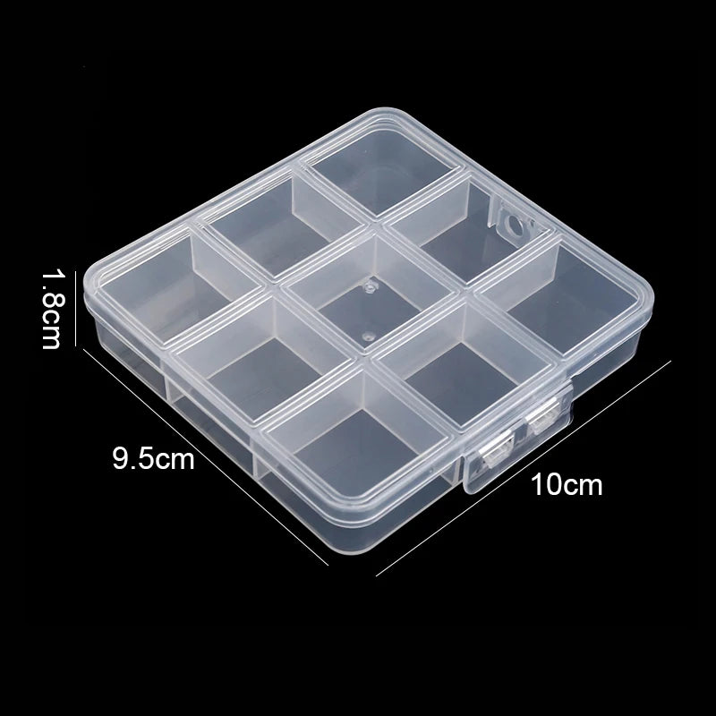 Jewelry Box Clear Plastic Organizer Box Empty Earring Storage Organizer Display Case lifestyle view