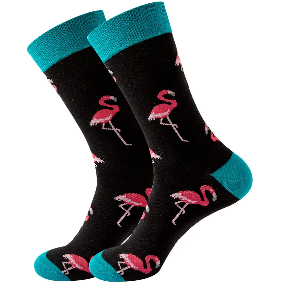 Sock Combed Cotton Funny Men's Big Size Crew Harajuku Hip Hop Thick Long Socks