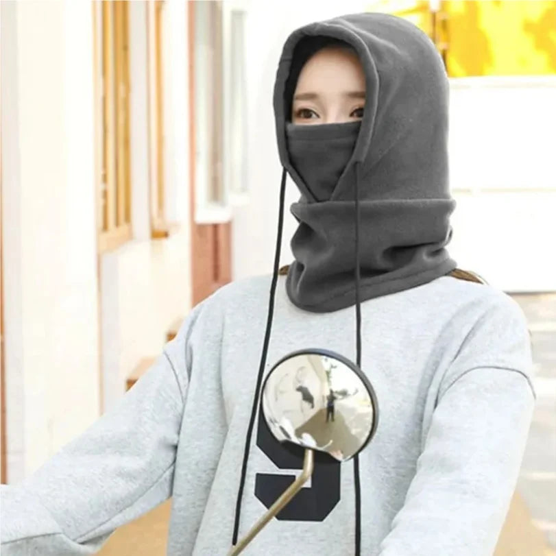 Winter Thermal Neck Warmer | Windproof Fleece Balaclava for Skiing and Cycling detail view