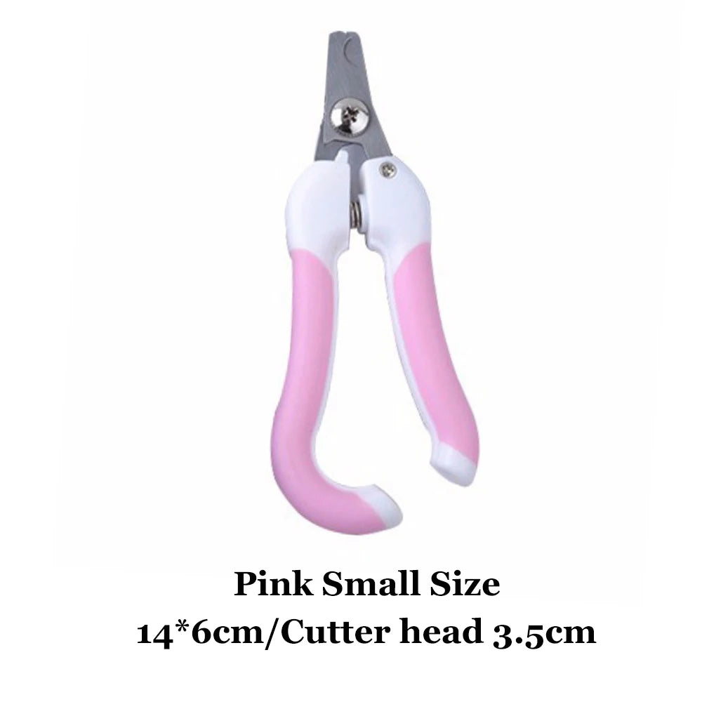 Professional Pet Nail Clippers Dog Cat Stainless Steel Two-color Labor-Saving Nail Cl lifestyle view
