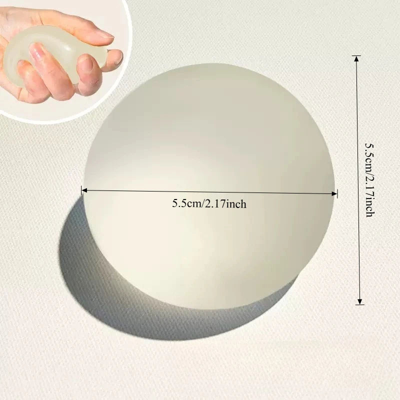 Squishy White Transparent Maltose Squeeze Toy Soft Mochi Anti Stress Fidget Toy Simul alternate view