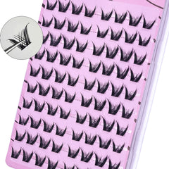 Self Adhesive Glue-free lash Clusters Fake Eyelashes Segmented Home DIY Individual Ha alternate view