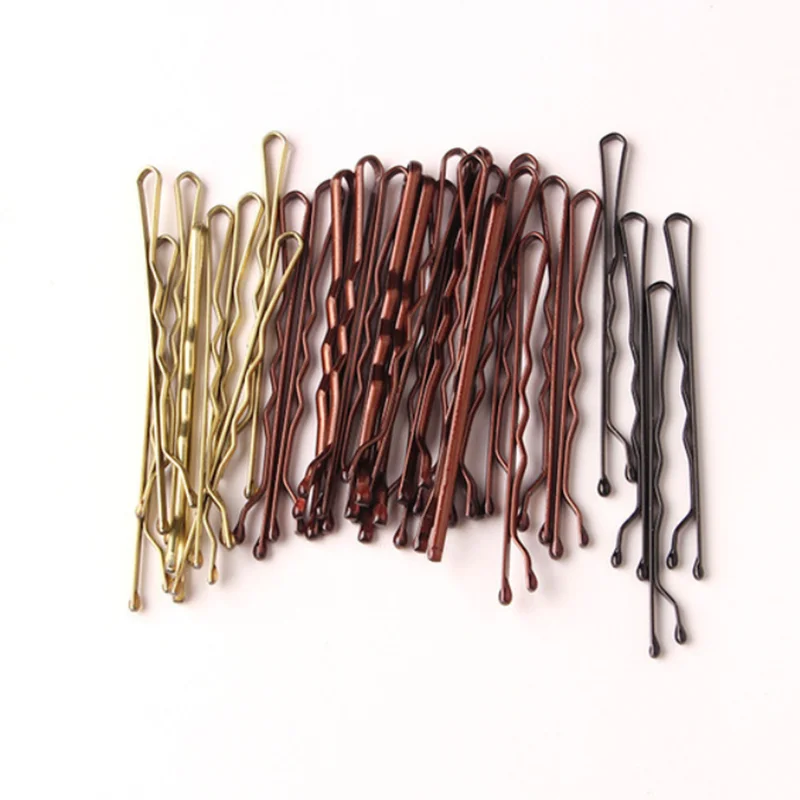 24/50pcs Black Hairpins For Women Hair Clip Lady Bobby Pins Invisible Wave Hairgrip additional angle