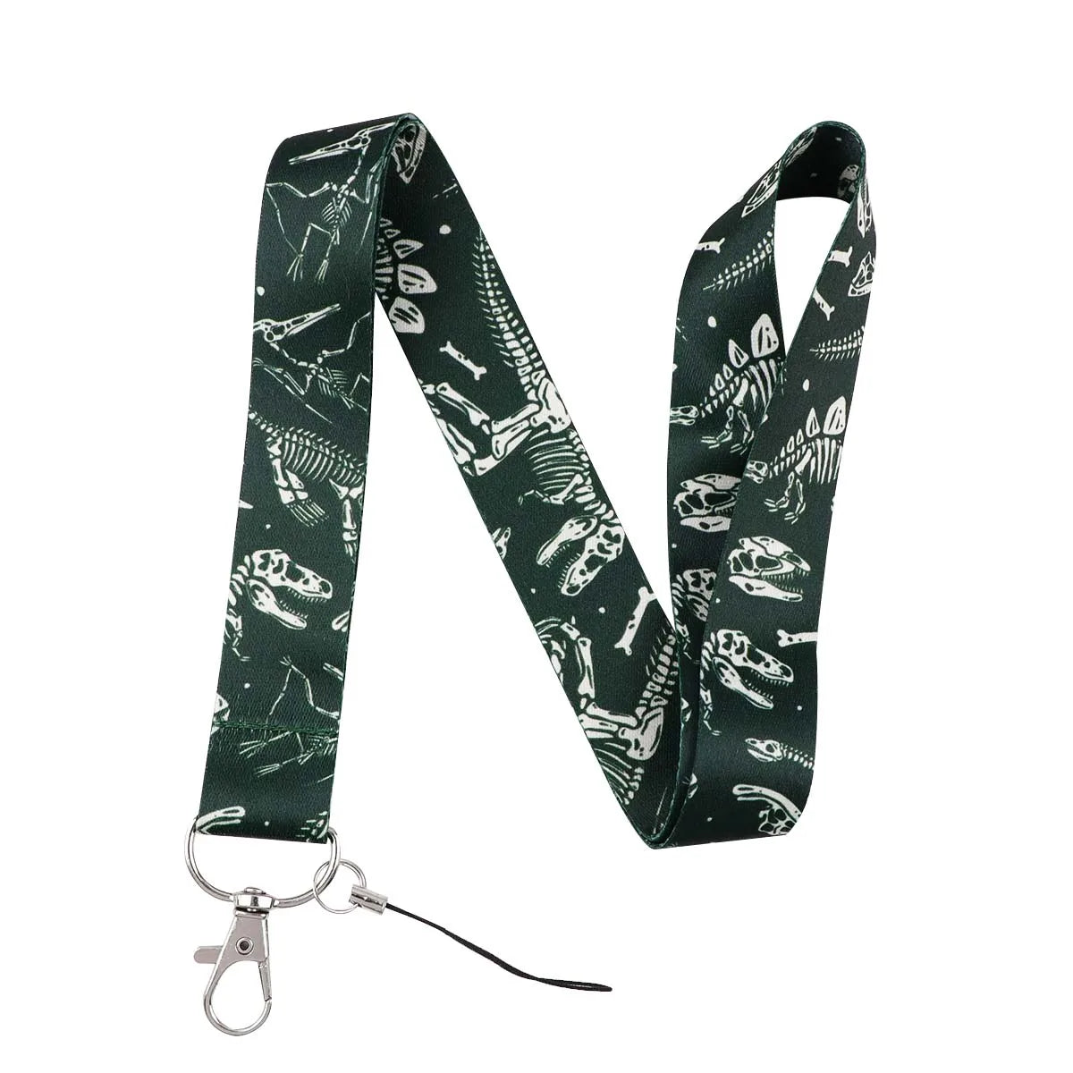 Cartoon Dinosaur Lanyards for Keys Phone Straps ID Card USB Badge Holder Keychain Key close-up view