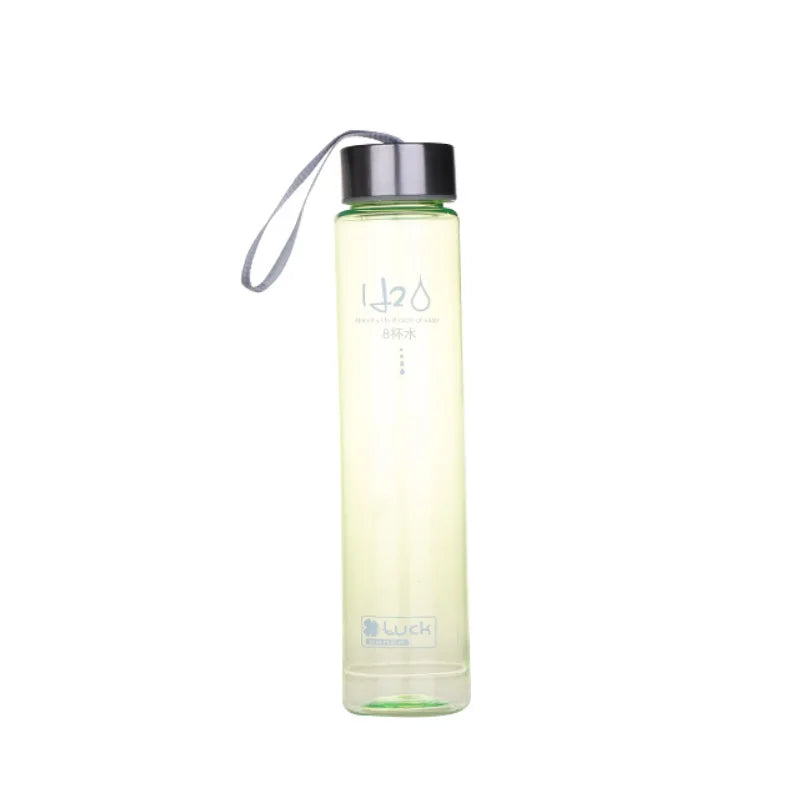 Creative Candy Color Portable Leak-proof Water Bottles Frosted Sport Unbreakable Plastic detail view