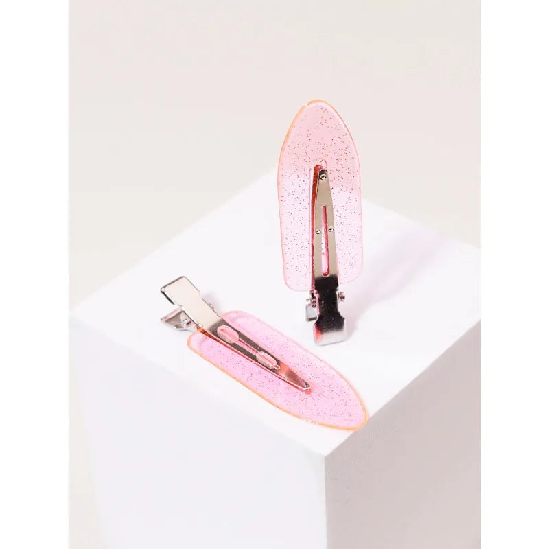 10pcs Seamless Fashion Transparent Hair Clips for Girls Makeup Facial Accessory Styli alternate view
